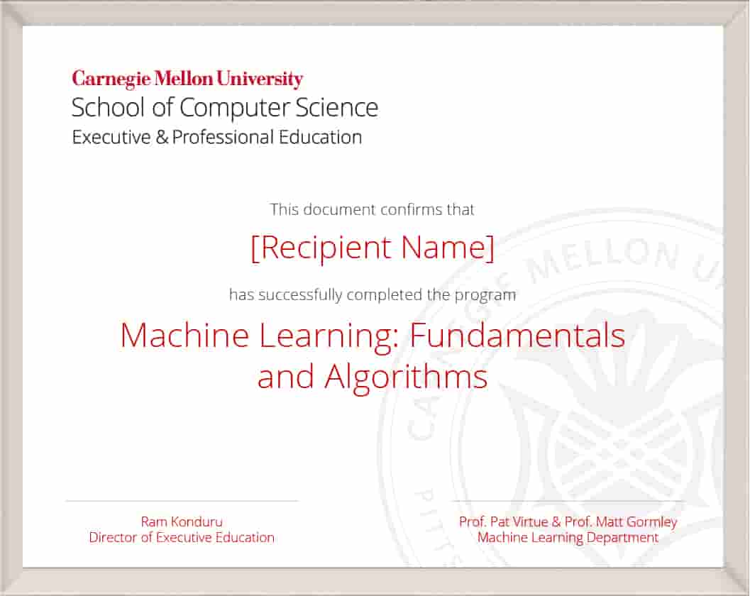 Cmu machine hot sale learning course