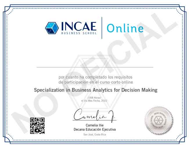 INCAE | Specialization in Business Analytics